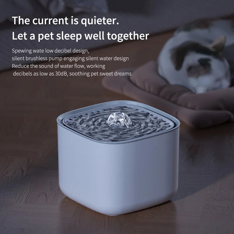 Smart Pet Water Fountain_ Clean, Fresh& Flowing Water for Happy Cats& Dogs